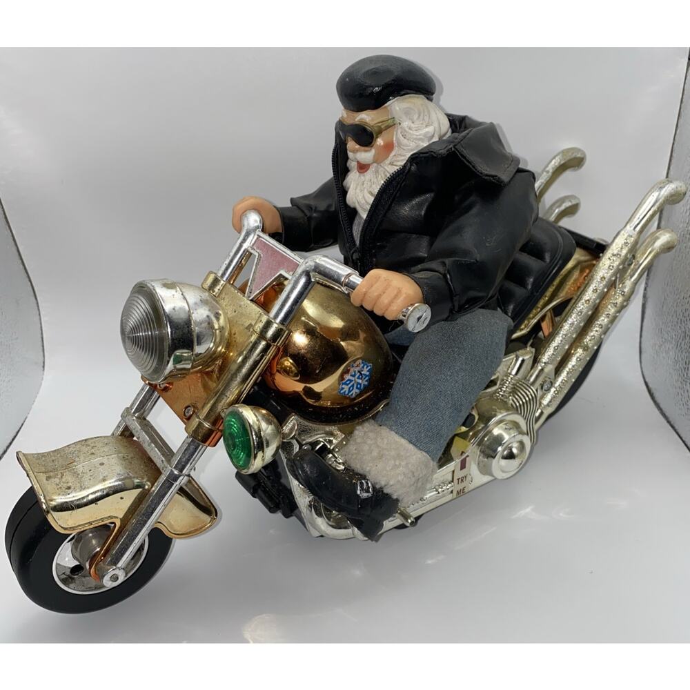 Holiday Time Christmas Motorcycle Santa‎ Sings "Born To Be Wild" Non Working